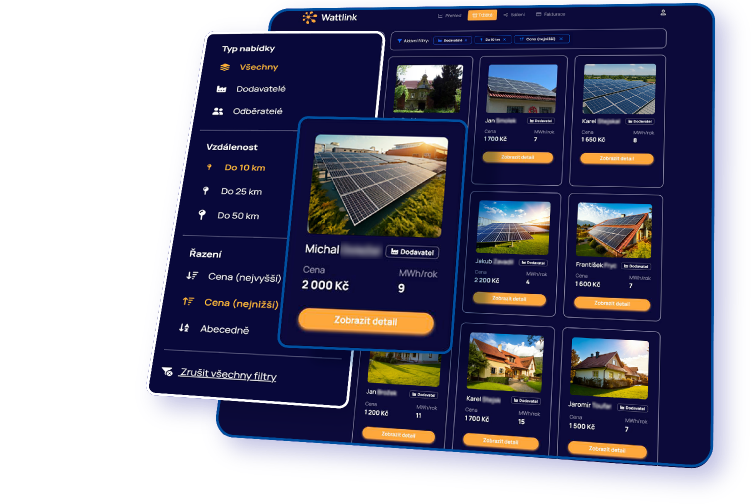 Tržnice pro sdílení energie ve Wattlinku