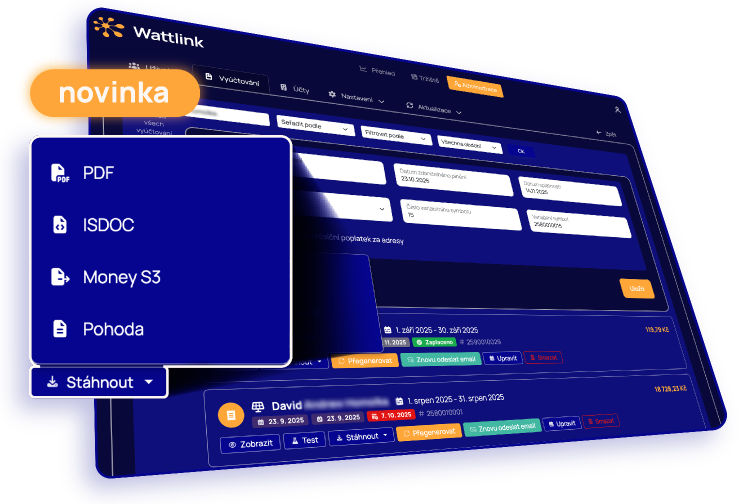 Účetní přístup pro sdílení elektřiny ve Wattlinku